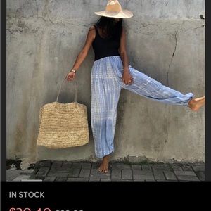 Blue tie dyed Bali wear